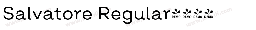 Salvatore Regular字体转换